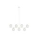 Taklampa DKD Home Decor 98 x 45 x 30 cm Glas Metall Vit 50 W