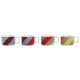 Set med kaffekoppar DKD Home Decor Vit Multicolour Ljusbrun Meta