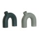 Vas Home ESPRIT Grn Aluminium 19 x 5 x 17 cm (2 antal)