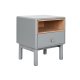 Nattduksbord Home ESPRIT Bl Gr Naturell Tr MDF 48 x 40 x 55 c