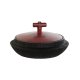 Keramikskl Home ESPRIT Svart Rd Harts Orientalisk 28 x 28 x 15