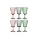 Glasset Home ESPRIT Svart Rd Grn Glas 285 ml (6 antal)
