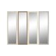 Vggspegel Home ESPRIT Vit Brun Beige Gr Glas polystyren 36 x 2
