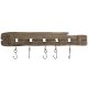 Vggmonterad rockhngare Home ESPRIT Naturell Metall Paulowniatr