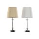 Bordslampa Home ESPRIT Vit Beige Metall 25 W 220 V 20 x 20 x 43