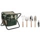 Kit med verktygssats fr trdgrdsarbete Home ESPRIT Svart Grn