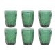 Glasset Home ESPRIT Grn Glas Med relief 300 ml