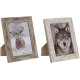 Fotoram Home ESPRIT Vit Naturell Aluminium Glas polystyren Scand
