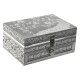 Smyckeskrin Home ESPRIT Grn Silvrig Tr Aluminium 17,5 x 12,5 x
