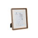Fotoram Home ESPRIT Vit Brun Glas Akaciatr Skandinavisk 22 x 2,