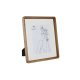 Fotoram Home ESPRIT Vit Brun Glas Akaciatr Skandinavisk 27 x 2,