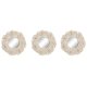 Spegelspel Home ESPRIT Vit Boho 20 x 1 x 20 cm (3 Delar)