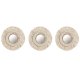 Spegelspel Home ESPRIT Vit Boho 20 x 1 x 20 cm (3 Delar)