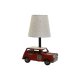 Bordslampa Home ESPRIT Vit Rd linne Metall 20 x 14 x 27 cm