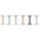 Kandelaber Home ESPRIT Gul Bl Grn Rosa Metall Mangotr Shabby