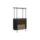 Flaskstll Home ESPRIT Svart Naturell Metall Gran 90 x 36 x 150
