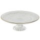 Platt skl Home ESPRIT Transparent Gyllene Glas 23 x 23 x 8 cm