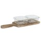 Snacksbricka Home ESPRIT Naturell 320 ml 36 x 11 x 6 cm