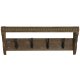Vggmonterad rockhngare Home ESPRIT Brun Svart Tr Metall 67 x