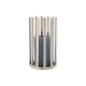 Ljusstakar Home ESPRIT Silvrig Glas Stl 12 x 12 x 20 cm