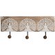 Vggmonterad rockhngare Home ESPRIT Vit Svart Naturell Metall M