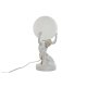 Bordslampa Home ESPRIT Vit Gyllene Harts Plast 220 V 14 x 14 x 3