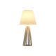 Bordslampa Home ESPRIT Vit Tr 50 W 220 V 30 x 30 x 61 cm
