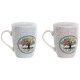 Kopp med filter fr rtteer Home ESPRIT Bl Rosa 340 ml (2 antal