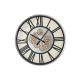 Vggklocka Home ESPRIT Svart Metall Glas 60 x 8 x 60 cm