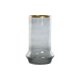 Ljusstakar Home ESPRIT Bl Gyllene Glas 21 x 21 x 35 cm