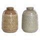Vas Home ESPRIT Brun Gr Keramik Orientalisk Romb 19 x 19 x 27 c