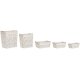 Tvttkorg Home ESPRIT Vit Naturell Metall Shabby Chic 42 x 32 x