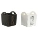 Bestickkorg Home ESPRIT Vit Svart Grantr 15 x 15 x 18 cm