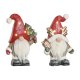 Julgranskula Home ESPRIT Vit Rd Gnom 25 x 11,5 x 38 cm (2 antal
