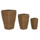 Set med planteringskrl Home ESPRIT Naturell Metall Naturliga fi