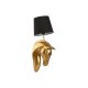 Vgglampa Home ESPRIT Svart Gyllene Hst 220 V 18 x 21,5 x 50,5