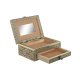 Smyckeskrin Home ESPRIT Vit Champagne Tr Aluminium 17,5 x 12,5