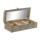 Smyckeskrin Home ESPRIT Vit Champagne Tr Aluminium 22,5 x 10 x