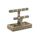 Smyckeskrin Home ESPRIT Vit Champagne Tr Aluminium 20 x 10 x 18