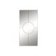 Vggspegel Home ESPRIT Gyllene 90 x 2 x 180 cm