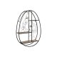 Bokhylla Home ESPRIT Svart Naturell Metall Tr MDF 53 x 12,2 x 7