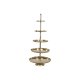 Fruktskl Home ESPRIT Gyllene Aluminium 65 X 65 X 148 cm