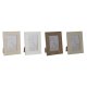 Fotoram Home ESPRIT Vit Brun Beige Elfenben Glas polystyren Marm