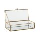 Smyckeskrin Home ESPRIT Gyllene Metall Glas 23 X 10 X 5,5 cm