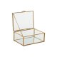 Smyckeskrin Home ESPRIT Gyllene Metall Glas 14 X 10,3 X 5,8 cm