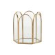 Smyckeskrin Home ESPRIT Gyllene Metall Glas 9,2 X 8,2 X 9,5 cm