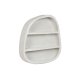 Bokhylla Home ESPRIT Vit Tr MDF 100 x 18 x 100 cm Vgg