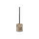 Toalettborste Home ESPRIT Krm Silvrig Harts Polyetylen 10,5 x 1