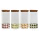 Burk Home ESPRIT Gul Grn Naturell Kork Silikon Borosilikatglas