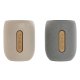 Tandborsthllare Home ESPRIT Gr Krm Dolomite 8,5 x 7 x 11 cm (